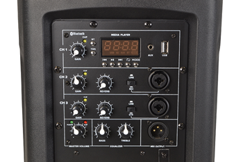 Column Array PA System 350 Watt with Bluetooth, Mic Inputs and 8